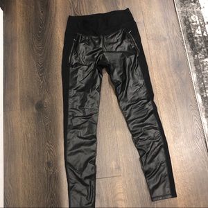 Old Navy Faux-Leather Street Legging |Size Lg Tall